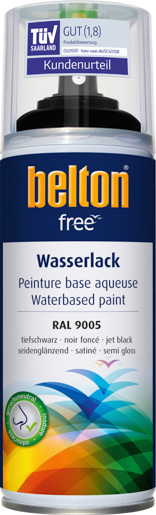 Kwasny Belton Free SGL 400 ml RAL 9005 Tiefschwarz 332212